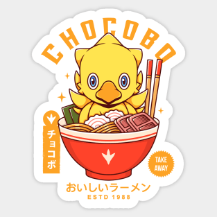 Chocobo Delicious Ramen Sticker